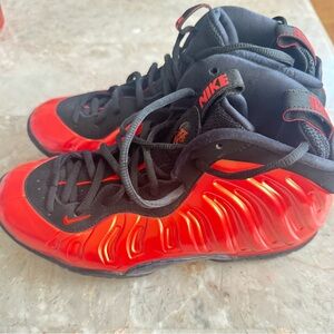Nike Air Habanero Red foamposite sneakers 6.5Y